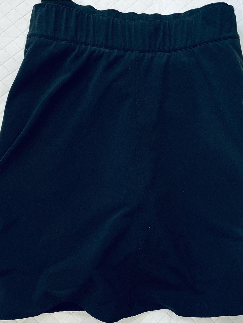 T By Talbots black ruffled hem quick drying skort
